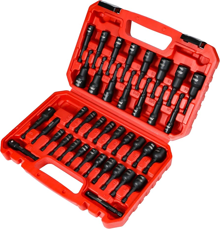 iman 専用 Amazon.com: AMM 39PCS Magnetic Nut Driver Set for Impact